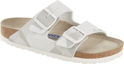 Birkenstock Arizona Soft Footbed -Englins Fine Footwear Store birkenstock arizona soft footbed desert soil geo camo snow white birko flor 1024871 75340.1700929795