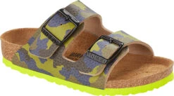 Birkenstock Children's Arizona -Englins Fine Footwear Store birkenstock childrens arizona desert soil lime aqua birko flor 1022099 42093.1686246145