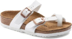 Birkenstock Children's Mayari -Englins Fine Footwear Store birkenstock childrens mayari white birko flor 1020180 88854.1644286995