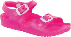 Birkenstock Children's Rio Essentials -Englins Fine Footwear Store birkenstock childrens rio essentials neon pink eva 126163 96440.1644859929