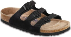 Birkenstock Women's Florida Soft Footbed -Englins Fine Footwear Store birkenstock florida soft footbed black nubuck 954511 61360.1585835172
