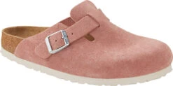 Birkenstock Boston Soft Footbed -Englins Fine Footwear Store birkenstock unisex boston soft footbed pink clay suede 1023263 40358.1701981943