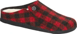 Birkenstock Zermatt Shearling -Englins Fine Footwear Store birkenstock unisex zermatt shearling red plaid wool felt 1017544 74995.1633980621