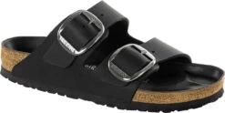 Birkenstock Women's Arizona Big Buckle -Englins Fine Footwear Store birkenstock womens arizona big buckle black oiled leather 1011075 21133.1645836298