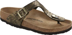 Birkenstock Women's Gizeh 24 Birkenstock Women's Gizeh -Englins Fine Footwear Store birkenstock womens gizeh shiny python black microfiber 1018464 86935.1657894816