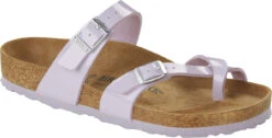 Birkenstock Women's Mayari -Englins Fine Footwear Store birkenstock womens mayari patent purple fog birko flor 1021441 52101.1657899294