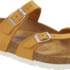 Birkenstock Women's Mayari Soft Footbed -Englins Fine Footwear Store birkenstock womens mayari soft footbed apricot nubuck leather 1019628 84505.1686306981