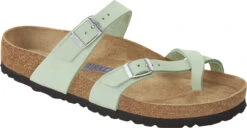Birkenstock Women's Mayari Soft Footbed -Englins Fine Footwear Store birkenstock womens mayari soft footbed matcha nubuck leather 1023956 84422.1686306981
