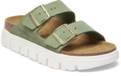 Birkenstock Women's Papillio Arizona Chunky -Englins Fine Footwear Store birkenstock womens papillio arizona chunky green tea suede 1028367 22772.1746712434