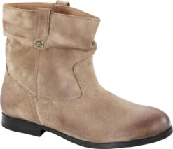 Birkenstock Women's Sarnia -Englins Fine Footwear Store birkenstock womens sarnia taupe waxed suede 1006923 19717.1645632827