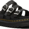 Dr. Martens Women's Blaire Slide Sandal -Englins Fine Footwear Store dr martens womens blaire slide sandal black hydro leather 25456001 73715.1652102374