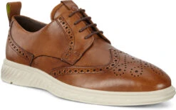 ECCO Men's ST.1 Hybrid Lite Wingtip Brogue -Englins Fine Footwear Store ecco mens st 1 hybrid lite wingtip brogue brown 83720401112 43696.1597881418