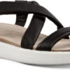 ECCO Women's Corksphere Flat Sandal -Englins Fine Footwear Store ecco womens corksphere flat sandal black 27188301001 17837.1621888888