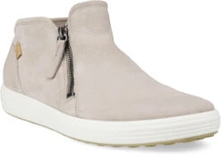 ECCO Women's Soft 7 Low Bootie -Englins Fine Footwear Store ecco womens soft 7 low bootie grey rose leather 43024302386 90430.1701992142