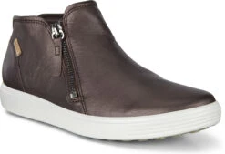 ECCO Women's Soft 7 Low Bootie -Englins Fine Footwear Store ecco womens soft 7 low bootie shale metallic 43024352196 48329.1701992142