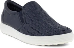 ECCO Women's Soft 7 Woven II Slip-On -Englins Fine Footwear Store ecco womens soft 7 woven 2 slip on sky night 47011350769 26298.1702004511
