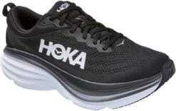 Hoka Men's Bondi 8 -Englins Fine Footwear Store hoka mens bondi 8 black white 1123202 bwht 52789.1745426713