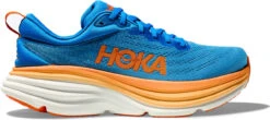 Hoka Men's Bondi 8 -Englins Fine Footwear Store hoka mens bondi 8 coastal sky vibrant orange 1123202 csvo 25565.1745426713