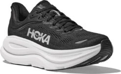Hoka Men's Bondi 9 -Englins Fine Footwear Store hoka mens bondi 9 black white 1162011 bwht 63541.1750713226