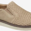 Johnston & Murphy McGuffey Woven Slip On -Englins Fine Footwear Store johnston murphy mens mcguffey woven slip on beige tumble nubuck 25 2536 09308.1585196474