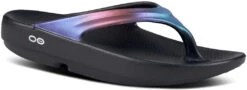 Oofos Women's OOlala Luxe Sandal -Englins Fine Footwear Store oofos womens oolala luxe sandal midnight spectre 1401mdnhtspec 31579.1744394285