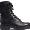 Sam Edelman Women's Lydell Combat Boot -Englins Fine Footwear Store sam edelman womens lydell combat boot black leather knit h3912m3001 32972.1656456101