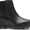 Sorel Women's Joan Of Arctic Wedge III Chelsea 1 Sorel Women's Joan Of Arctic Wedge III Chelsea -Englins Fine Footwear Store sorel womens joan of arctic wedge 3 chelsea bootie black sea salt 1951131010 38893.1659480891