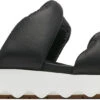 Sorel Women's Viibe Twist Slide Sandal -Englins Fine Footwear Store sorel womens viibe twist slide sandal black sea salt 2039961010 04674.1683315800