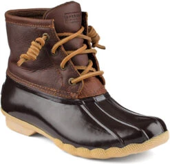 Sperry Women's Saltwater 14 Sperry Women's Saltwater -Englins Fine Footwear Store sperry women saltwater tan dark brown sts91176 11997.1565829705