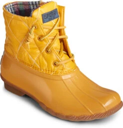 Sperry Women's Saltwater Quilted Nylon -Englins Fine Footwear Store sperry womens saltwater quilted nylon mastard sts85532 22340.1605548912