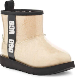 UGG Big Kids Classic Clear Mini II -Englins Fine Footwear Store ugg kids classic clear mini 2 natural black 1112386k nblc 70299.1656432983