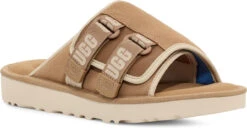 UGG Men's Goldencoast Strap Slide -Englins Fine Footwear Store ugg mens goldencoast strap slide sand santorini 1142730 ssnt 69510.1696305438