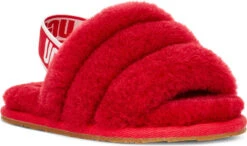 UGG Toddlers Fluff Yeah Slide 20 UGG Toddlers Fluff Yeah Slide -Englins Fine Footwear Store ugg toddlers fluff yeah slide ribbon red 1098579t rbrd 86525.1651776272
