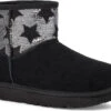 UGG Women's Classic Mini Sequin Stars -Englins Fine Footwear Store ugg womens classic mini sequin stars black 1109441 blk 75994.1594663059