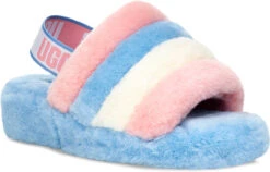 UGG Women's Pride Fluff Yeah Slide -Englins Fine Footwear Store ugg womens pride fluff yeah slide pride stripes 1114751 pstr 65737.1630426000