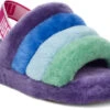 UGG Women's Pride Fluff Yeah Slide -Englins Fine Footwear Store ugg womens pride fluff yeah slide rainbow purple 1097169 prpr 09688.1630426000